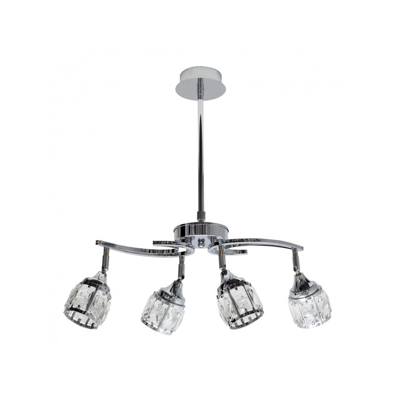 Lampara Catania cromo 4 x LED 5W 4000K Fabrilamp